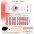 thumbnail image 5 of Semi Cured Gel Nails Strips, 20 PCS Gel Nail Stickers, Nail Polish Strips, Gel Nail Wraps UV for Home Nails DIY, Salon Quality & Easy to Use, 5 of 7