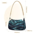 thumbnail image 3 of FORMRS Womens Shoulder Bag with Chain Strap Clutch Purse Cute Tote Handbag, Blue Mountains, 3 of 7