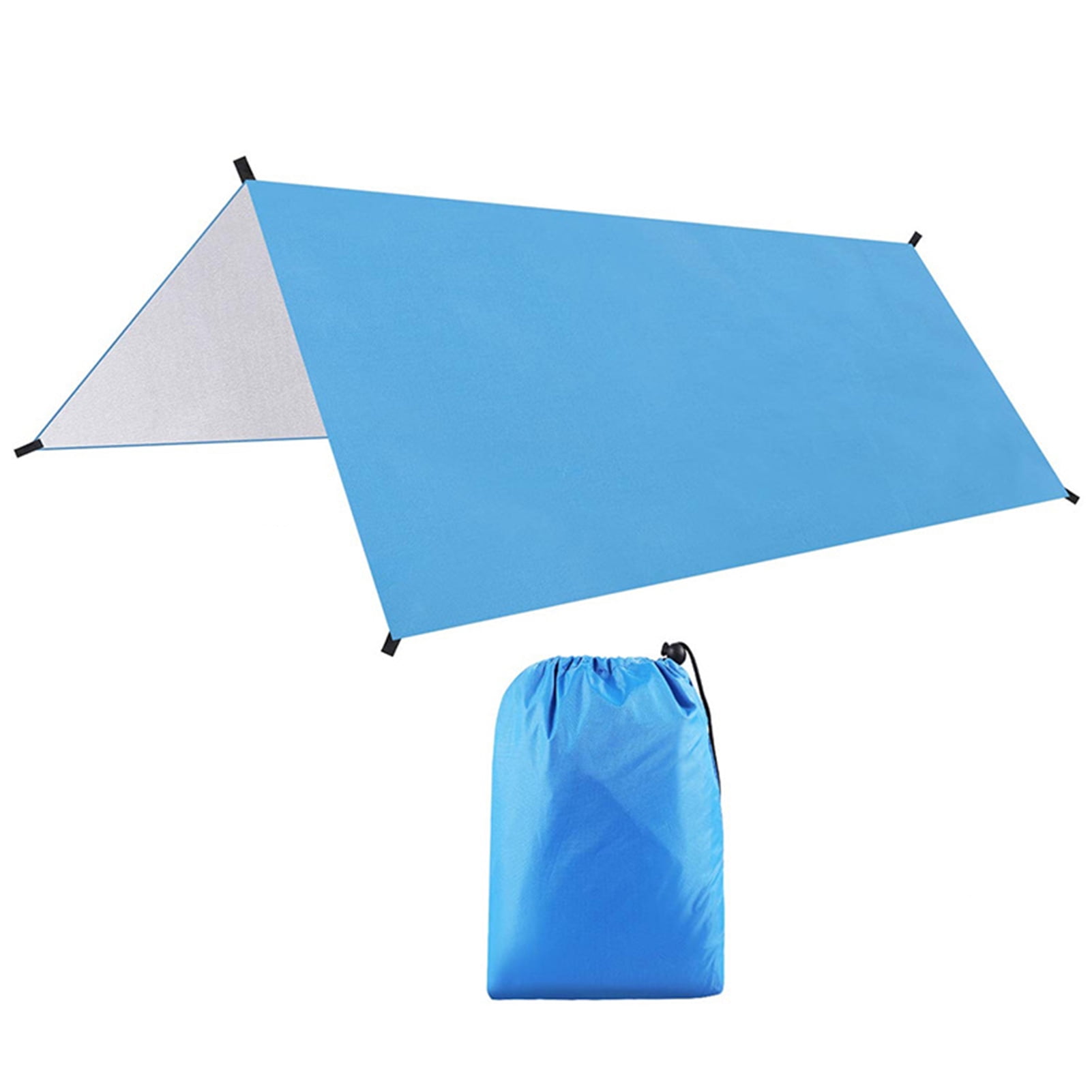 Visland Camping Tarp with Storage Bag Waterproof, Hammock