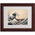 thumbnail image 2 of Trademark Fine Art "The Great Wave" Canvas Art by Katsushika Hokusai, Wood Frame, 2 of 3