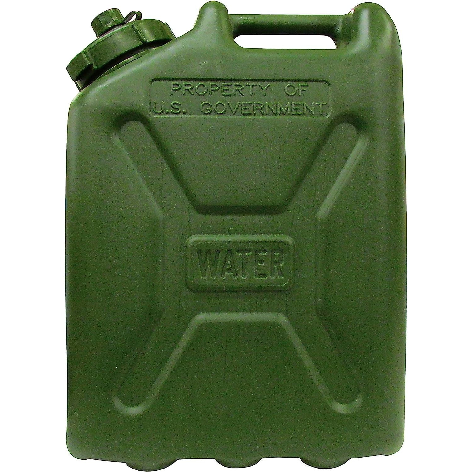 Ability One 5 Gallon Plastic Water Jugs Forest Green