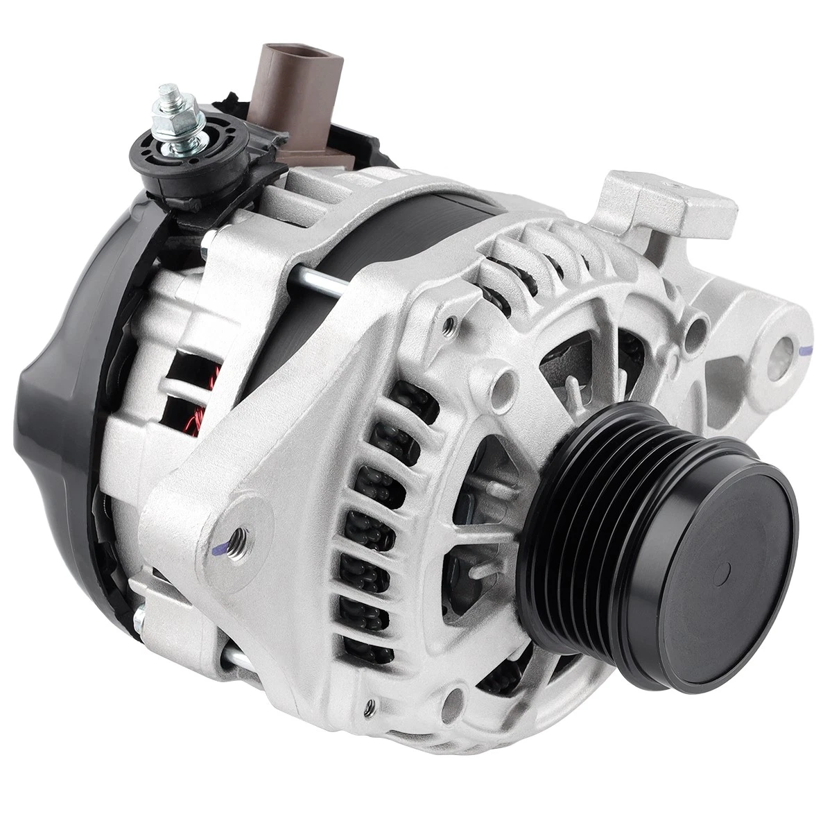 NURATIT Alternator Fit for Toyota Corolla 2014 2015 2016 2017 2018 2019 L4 1.8L - 12V 125Amp CW 6 Groove Clutch Pulley, Replace OE 11776 104211-3300 27060-0T240 104211-3303 104211-3301 400-52498R
