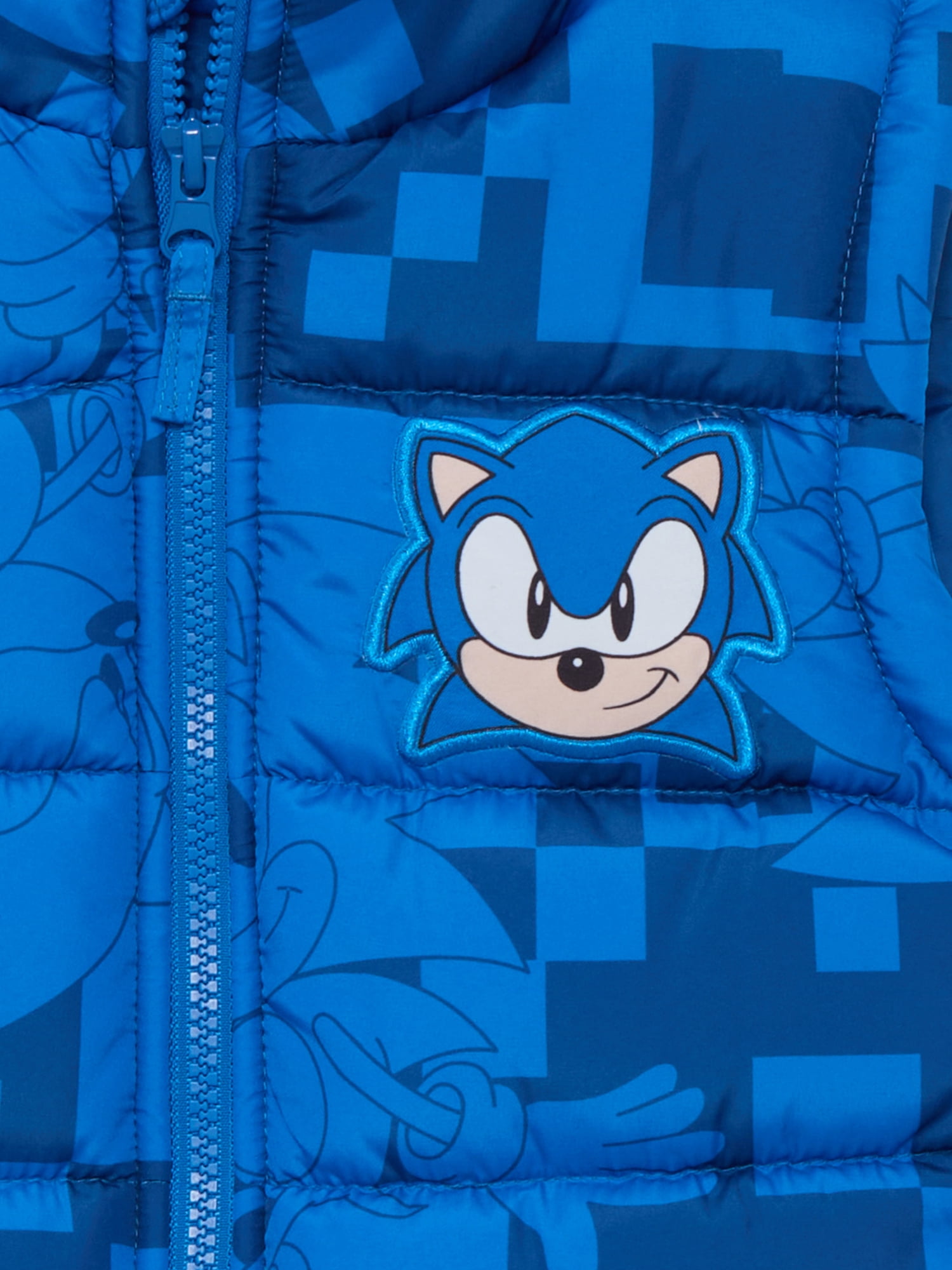 Sonic the Hedgehog Boys Graphic Puffer Vest, Sizes 4-12