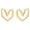 C, variant on Stainless Hollow Geometric Heart Shaped Earrings Retro Sweet Heart Earrings With Female Cool Style