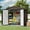 Brown, variant on Dextrus 6x4ft Metal Outdoor Storage Shed, Lockable and Waterproof with Gable Roof & Vents, White