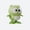 Green, variant on Jumping Owl Toy, Clockwork Bird Figure, Green Owl Moves in Small Hops after Winding for Parent and Child Tabletop Games, Plastic Animal with Round Eyes and a Compact 3.35 Inch Shape