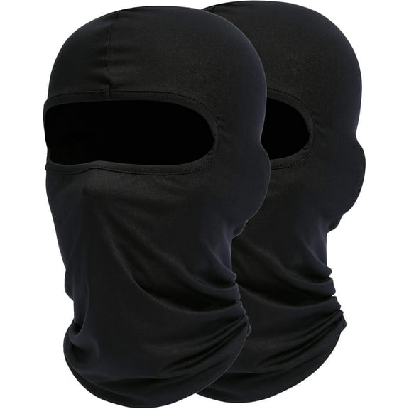 2Pcs Ski Mask Balaclava Full Face Mask for Men Women Adjustable Gaiter Mask Winter Windproof Balaclava