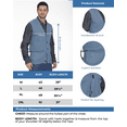 thumbnail image 3 of Turtle Bay New York Men's Relaxed Fit Rib Knit Sweater Vest - Button Front with Pockets, 3 of 8