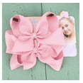 thumbnail image 5 of Southwit 2 PCS 6" Big Hand-made Grosgrain Ribbon Solid Color Hair Bows Alligator Clips Hair Accessories for Little Teen Toddler Girls Kids Set of 2 -Light Pink, 5 of 5