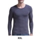 thumbnail image 4 of Qarigey Ropa interior térmica para hombre, cálida, suave, agradable a la piel, capa base, vestido cálido, Villose, ropa de invierno diaria, otoño Camisetas Gris oscuro XXL Qarigey AP013484-15, 4 of 6