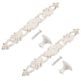 thumbnail image 4 of 2 Pcs Boutons de Porte à la Mode Poignées Décoratives pour Armoire (Blanc), 4 of 9
