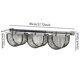 thumbnail image 2 of Hanging Wall Basket Potato Storage Basket Ginger Garlic Container For Dining Room Black, 2 of 7