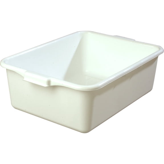 Carlisle 4401102 Comfort Curve Bus Box/Tote Box, 7" Deep, White