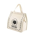 thumbnail image 4 of Bolsa para , bolso de mano lindo de cuero PU a la moda para oficina, viajes al aire libre monstruos blancos, 4 of 8