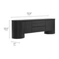 thumbnail image 3 of Duval  71 Inch Oval  TV Cabinet in Black, 3 of 10
