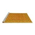 thumbnail image 2 of Ahgly Company Machine Washable Indoor Rectangle Persian Yellow Traditional Area Rugs, 8' x 10', 2 of 4