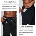 thumbnail image 2 of 2 In 1 Running Shorts with Phone Pocket Gym Workout Quick Dry Mens Shorts 5 Inch, 2 of 7