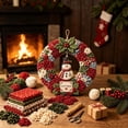 thumbnail image 4 of Christmas 3D Fabric Poke Art Kit for Adults Craftsman & Beginner Friendly, Complete Handmade Christmas Wreath Making Supplies, Christmas Front Door Wall Hanging Decor for Holiday Home Decor, 4 of 6