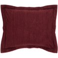 thumbnail image 1 of Better Trends SHASP2127BU Jullian Collection Super Soft & Light Weight Bold Stripes Standard Sham, Burgundy, 1 of 3