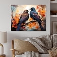 thumbnail image 2 of Designart "Renaissance of the Regal Crow I" Animals Metal Wall Art, 2 of 5