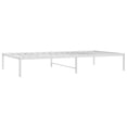 thumbnail image 2 of vidaXL Metal Bed Frame White 100x190 cm, 2 of 5