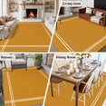 thumbnail image 5 of Pure Turmeric Area Rug 5x8 FT, Non Slip Bedroom Throw Carpet, Simple Solid Color Washable Soft Floor Carpet Non-Shedding Rug for Living Room Nursery Dorm Office, 5 of 9