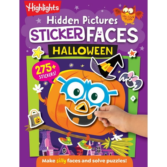 Hidden Pictures Sticker Faces: Halloween: Halloween Crafts Activity Book with Pumpkin Faces and over 200 Silly Make-A-Face Stickers, Halloween Gift for Kids Ages 36 (Paperback)