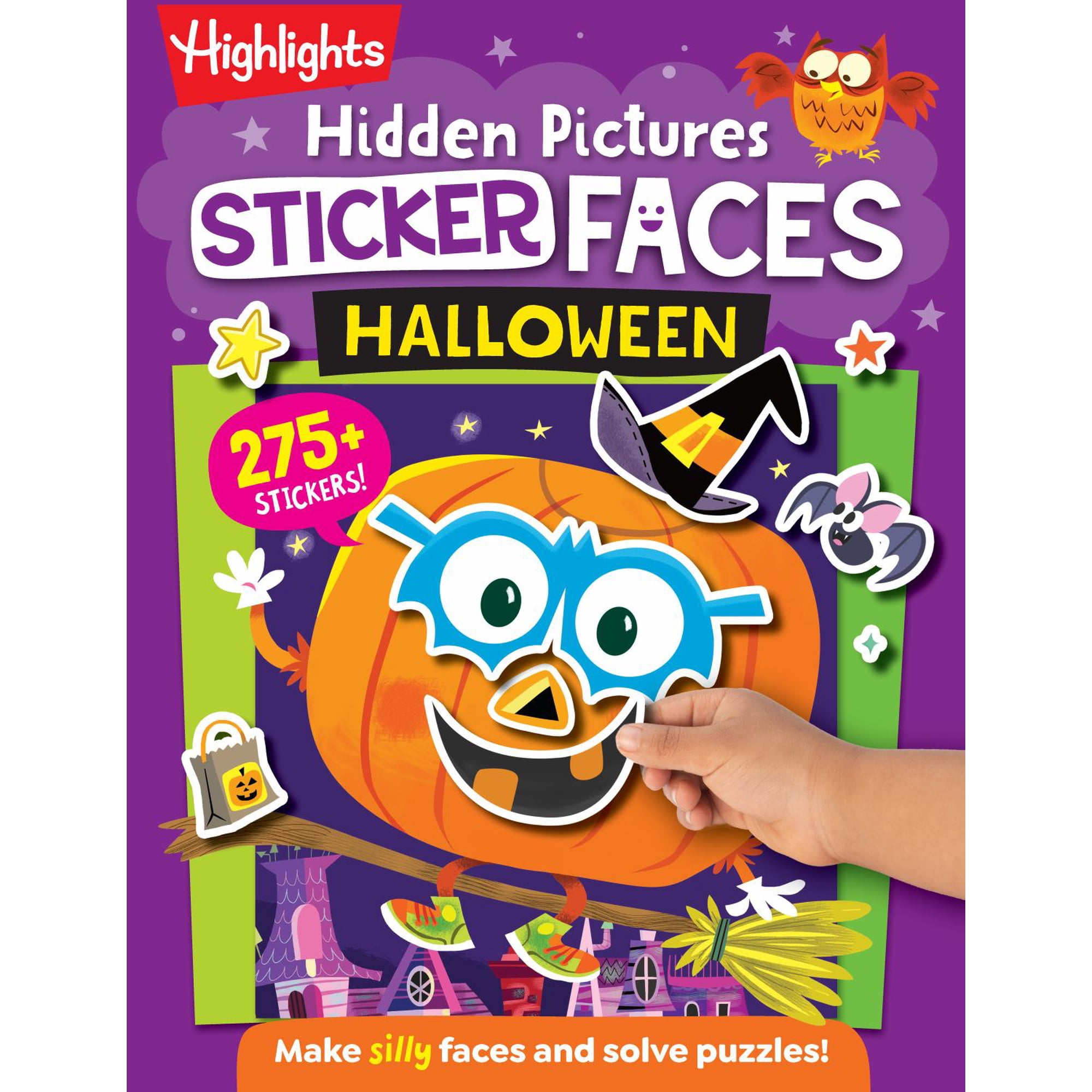 Hidden Pictures Sticker Faces: Halloween: Halloween Crafts Activity Book with Pumpkin Faces and over 200 Silly Make-A-Face Stickers, Halloween Gift for Kids Ages 36 (Paperback)