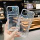 thumbnail image 3 of Compatible con iPhone 12 Pro Max Funda transparente con diseño de corazón láser y ranura para tarjetas, TPU suave, a prueba de golpes, delgada y resistente a arañazos para iPhone 12, 3 of 5
