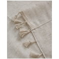 thumbnail image 3 of AIGIA Home Boho Curtains Natural Linen Chic Semi Blackout Bohemian Handmade Tassels Rod Pocket for Living Room 1 Panel, 3 of 4