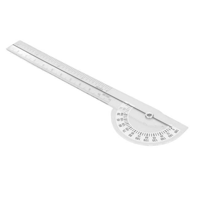 Finger Goniometer, Transparent Body Measuring 180 Degree Physical Therapy Protractor Clear Mark For Joint Range