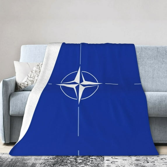 ZICANCN Anti-Pilling Flannel Bed Throw Blankets Compass Rose , Couch Ultra Soft Micro Fleece Sofa Bed Camping Travel Blanket for Adults 50"x40"