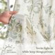 thumbnail image 4 of Cortina Jinchan con Lazo y Volante 114 cm Lino Floral Verde, 4 of 8