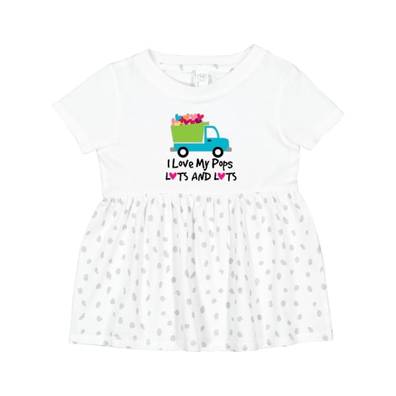 Inktastic I Love My Pops Girls Baby Dress