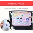 thumbnail image 4 of Parasol para coche con ventosas, para niños, con espacio para guardar juguetes y accesorios, modelo frutas y verduras, 70x50 cm, 4 of 6