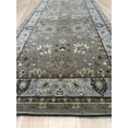 thumbnail image 2 of EORC Beige Hand Crafted Wool Traditional Oushak Rug, 2'6 x 9'10, 2 of 3