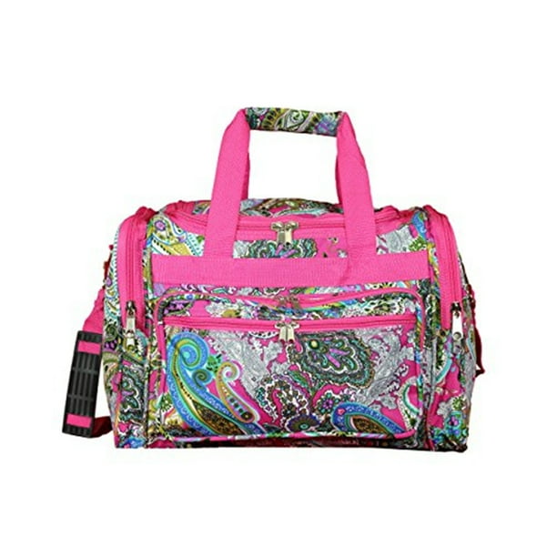 World Traveler 16-inch Carry-On Duffel Bag - Pink Multi Paisley ...