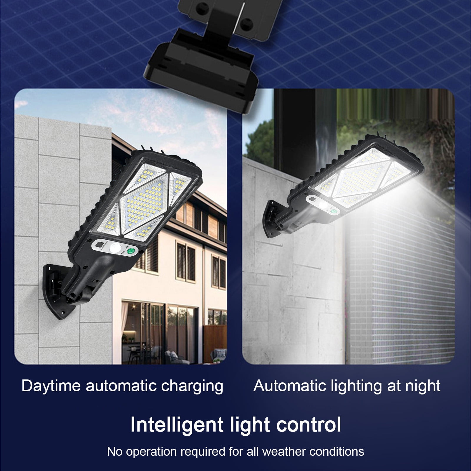 Harpi Outdoor Solar Lights for Yard, Motion Sensor Solar Powered Lights IP65, 3 Modes, With Remote Control,Wall Security Lights for Fence Yard Garden Patio Front Luz Solar Para Exterior