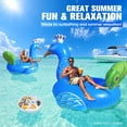 thumbnail image 4 of Pavo real inflable Pool Float DeepRBetter para adultos, 4 of 6