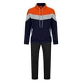 thumbnail image 2 of guisaled Men Tracksuit Set 2 Piece Athletic Colorblock Sports Casual Sweatsuit Pullover Hooded Shirts Drawstring Sweatpants Suit, 2 of 6