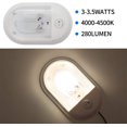 thumbnail image 2 of RV Boat 12V - 24V DC 24 LED Luz interior 4000- 4500K Blanco 280LM Lámpara de techo para yate Camper Trailer Van esquí esquí Gafas de esquí, 2 of 5