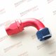 thumbnail image 1 of 20AN AN20 90 Degree Swivel Fuel Line to Oil Hose Fittings Red/Blue~4767, 1 of 1