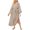 Khaki, variant on Taqqpue Women's Soft Robes Long Bath Robes Full Length Kimonos Sleepwear Dressing Gown, Beach Kimono Swimsuit Cover Up Tassel Trim Belted Long Beach Dress