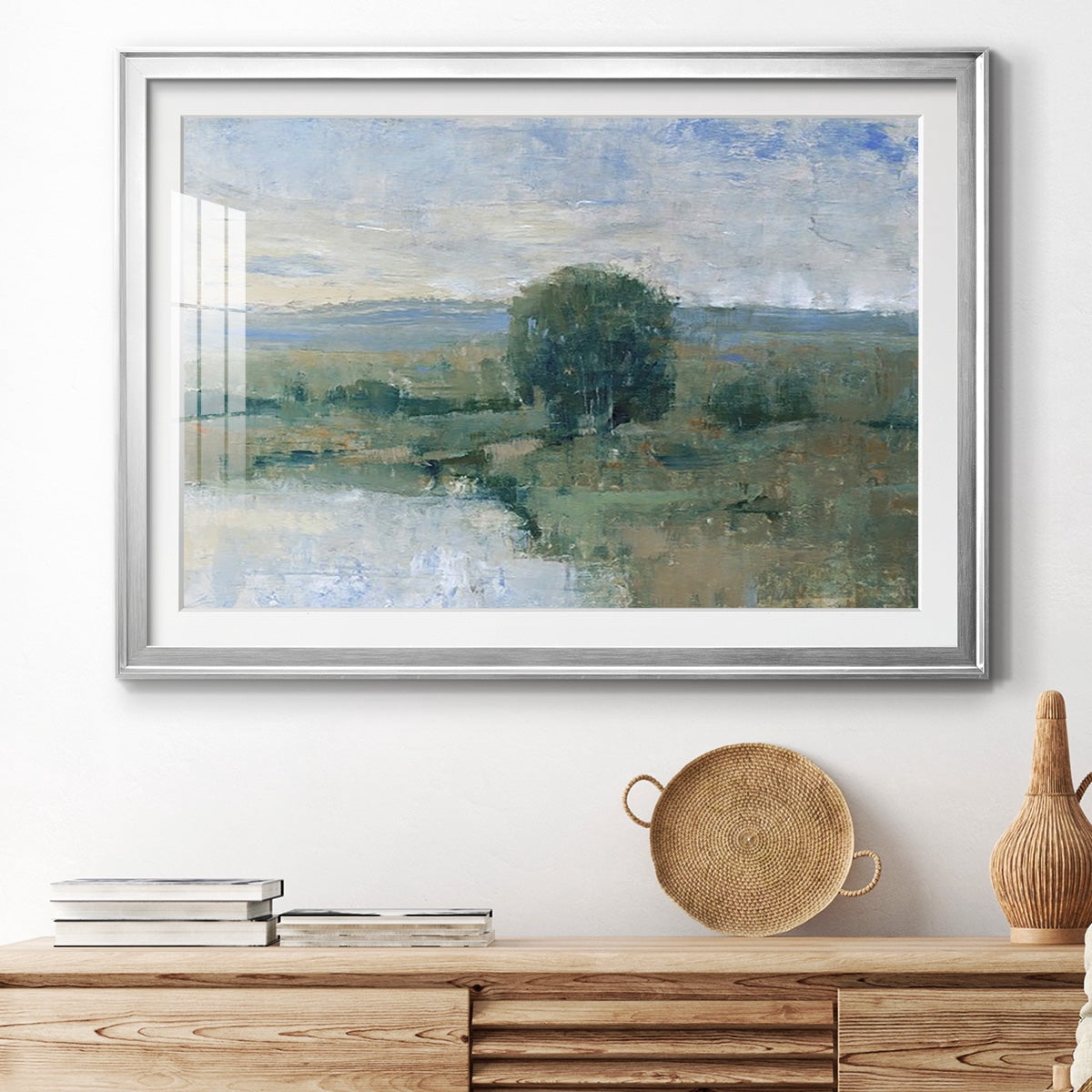 Riverbank Impression II Premium Framed Print - Ready to Hang