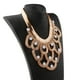 thumbnail image 5 of Collar llamativo geométrico de cristal grueso Gargantilla de burbujas Collar de babero-Oro/Plata Yuyangstore Collar de moda, 5 of 6