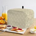 thumbnail image 2 of Toaster Cover 2 Slice, Yellow Geometric Dustproof Bakeware Oven Protector with Top Hook, Contemporary Art Modern Abstract Waterproof Small Kitchen Appliance Toasters Dust Cover, 12"x7.5"x8", 2 of 9