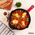 thumbnail image 5 of Pre-Seasoned Cast Iron Skillet (12-Inch) with Glass Lid and Handle Cover Oven Safe Cookware, 5 of 9
