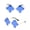 Blue, variant on Under $5 Cartoon Mushroom Sunglasses for Women Irregular Mushroom Shape Shades Colorful Transparent Novelty Party Sun Glasses Festival Photo Booth Eyewear Rimless Frameless