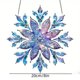 thumbnail image 3 of Adorno de copo de nieve acrílico | Decoración colgante de vacaciones azul púrpura brillante | Diseño facetado de varias capas | Árbol de Navidad, Ventana, Interior Exterior Decoración Festiva |, 3 of 4