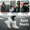 thumbnail image 5 of AUXDIQ Wellington Boots Women Mid-calf Wellies Waterproof Rain Boots Outdoor Garden Shoes, 5 of 6